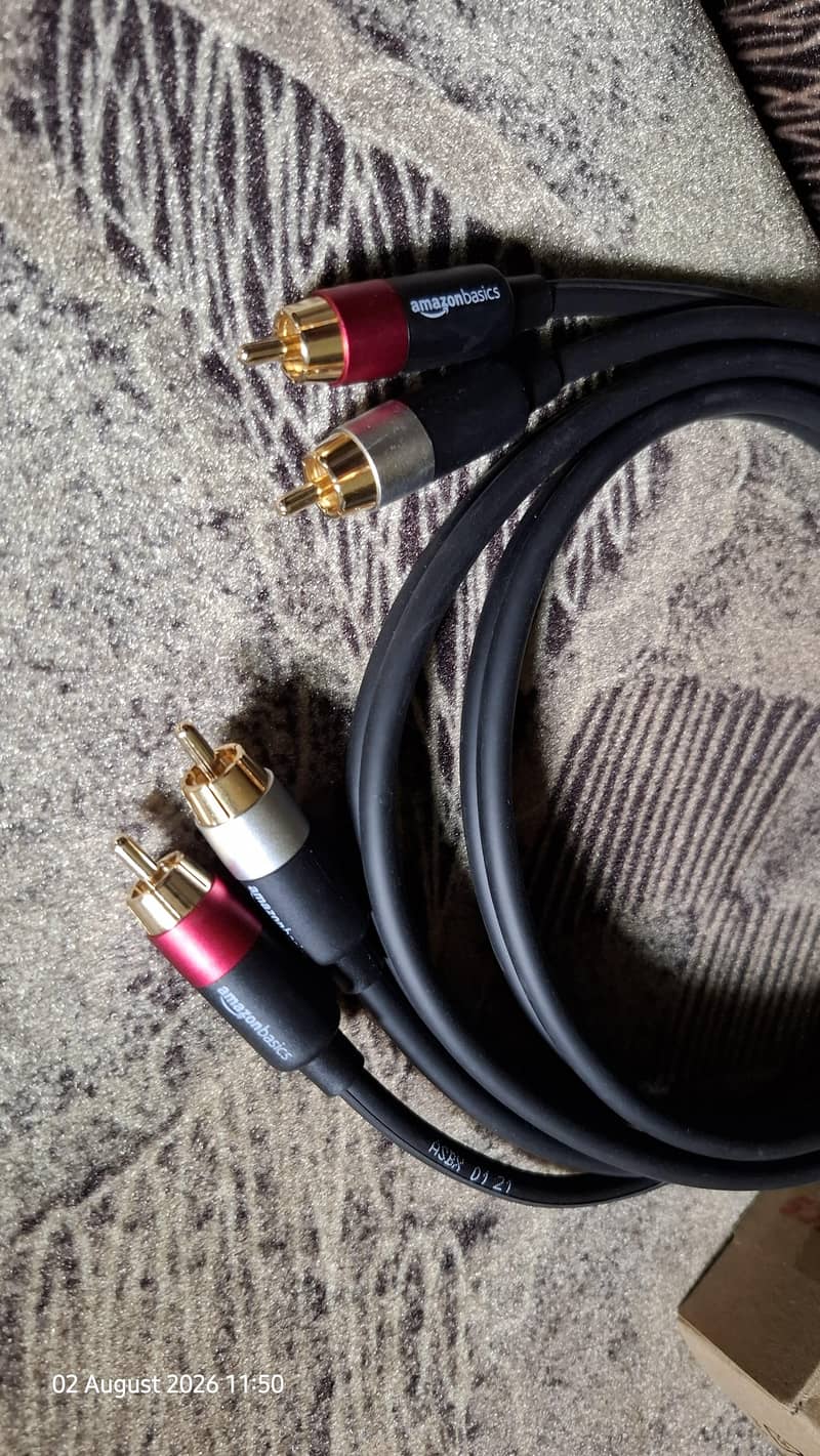 Monster RCA + Amazon Basic RCA 1m 3