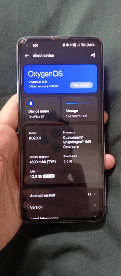 One Plus 8T 12/256GB