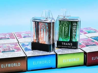 DISPOSABLE VAPE ELFWORLD 7.5k Only 1300/ AROMA KING 3k Puffs Only 900/
