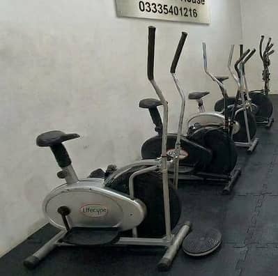 Elliptical cycle exercise cycling machine cross trainer spin bike gym