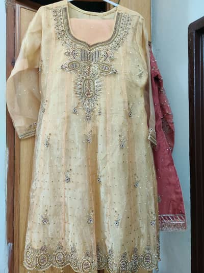 New heavy embroidery designs dress