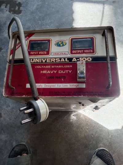 Universal A-100 Heavy Duty Voltage Stabilizer 10000 Watts Original - W