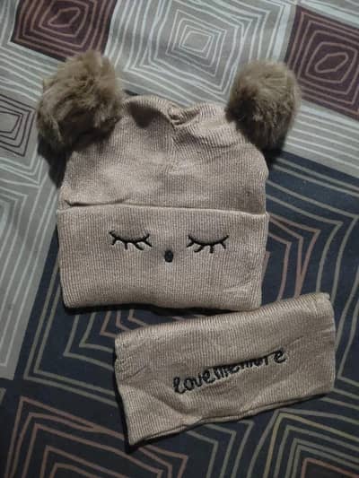 Title: Baby Winter Cap & Neck Warmer Set