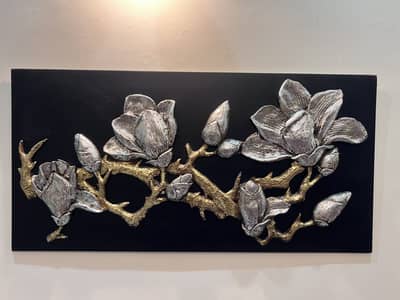 Beautiful 3D art in gold and silver