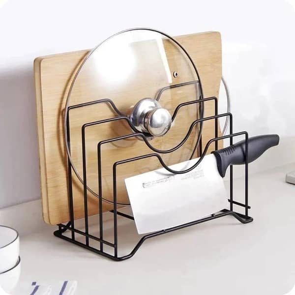 T   Metal lid holder