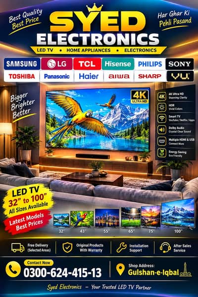 Cash On Delivery 48" inch Samsung Android Led Tv new model Available