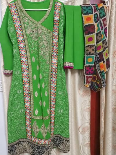 3 piece cotton suit