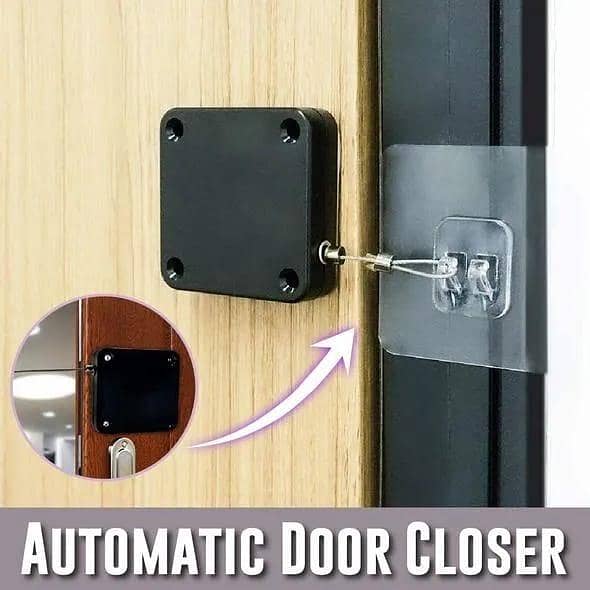 T   Punch-free Automatic Sensor Door Closer Automatically Close for All Doors
