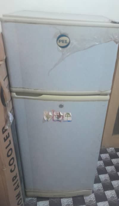 An old fridge