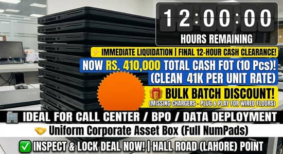 Lot of 10 Pcs  Dell Latitude 3500 Laptops 8th Gen i5 8GB 15.6