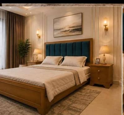 brand New bed set with side table and dressing table