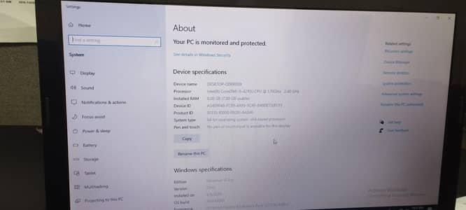 Lenovo core I. 5 4th generation