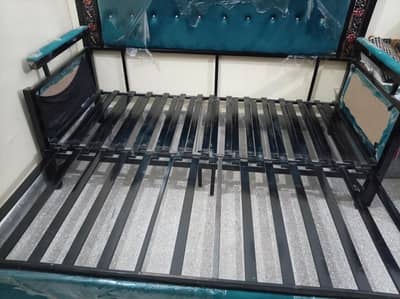 iron sofa cum double bed