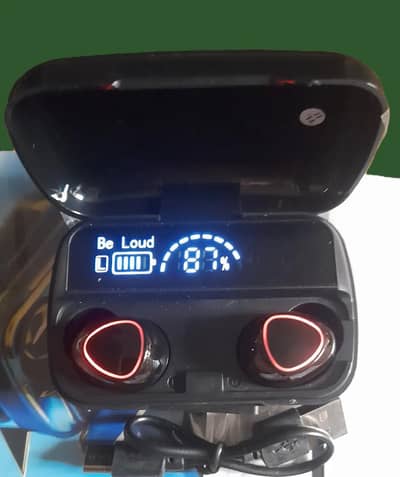 M10 TWS Earbuds Original - LED Display Be Loud - Power Bank Case