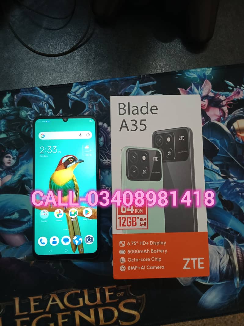 Zte Blade A35 4GB/64GB WITH WARRANTY BOX CALL-03127566633 - Mobile ...
