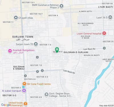 1017 Yards Industrial Plot, Sector 8, Surjani Town, Karachi