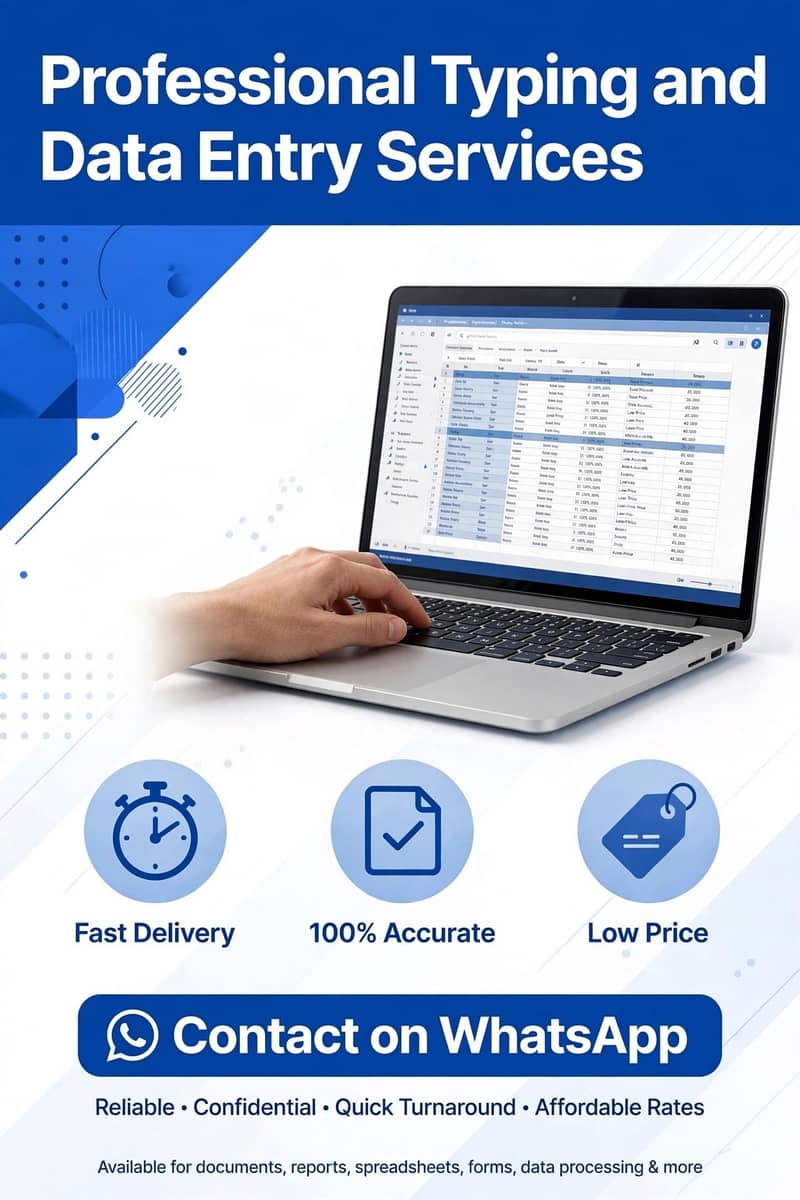 Professional Typing and Data entry 0