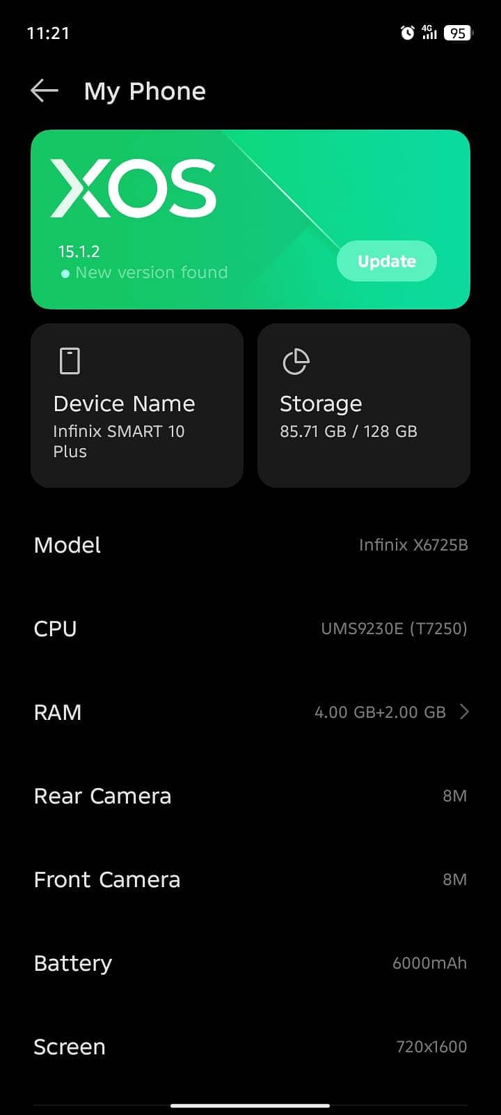 infinix Smart 10 plus 6