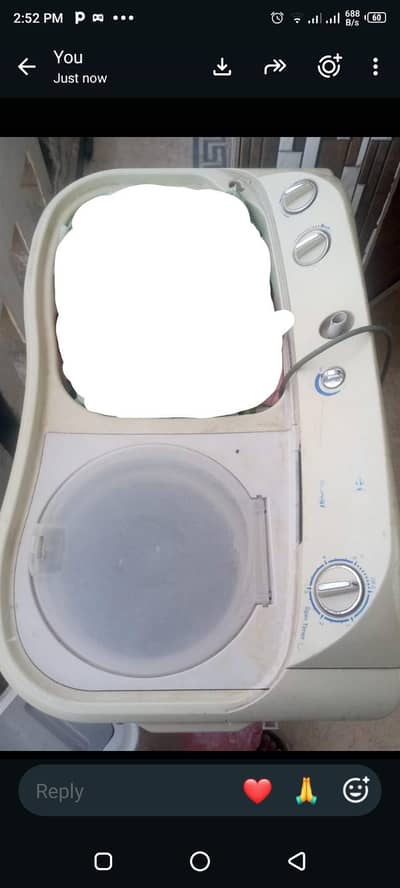Washing machine plus dryer