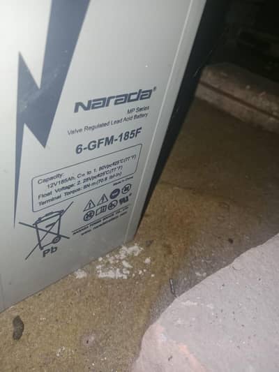 Narada 12V 185Ah Solar / UPS Batteries - 4Pcs Available