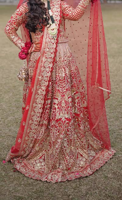 Baraat lehnga, choli & Dupatta