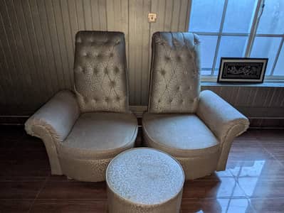 Two chairs and 1 table set