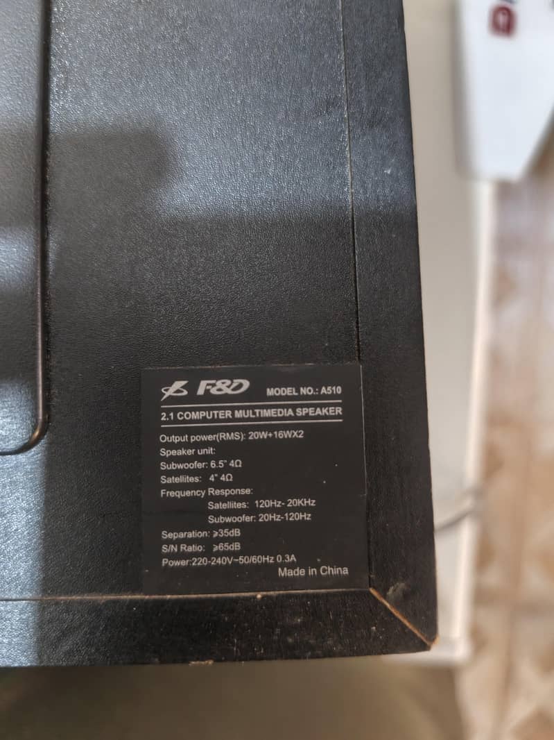 A510 2.1 Computer Multimedia Speaker 3