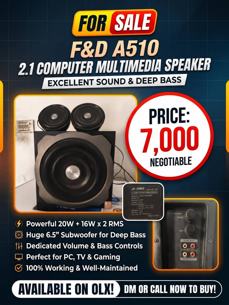 A510 2.1 Computer Multimedia Speaker 4