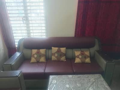 Solid wooden 5 seater sofa set