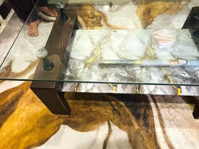 glass center table