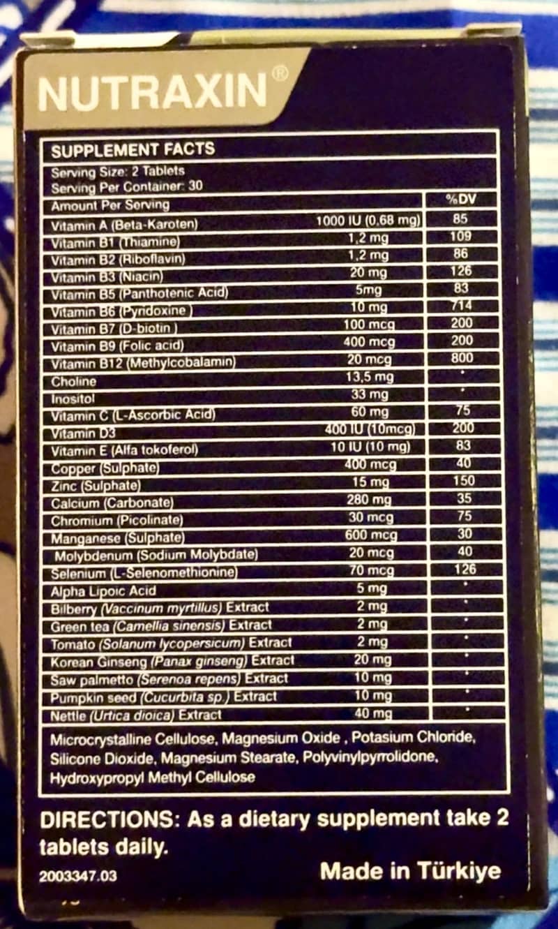 Nutraxin Multi Men 2