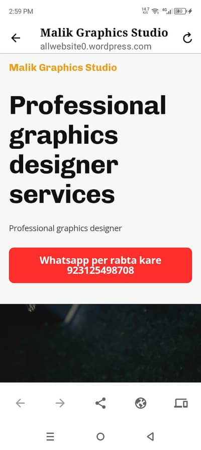 Professional graphics designer website for sale  in 5000