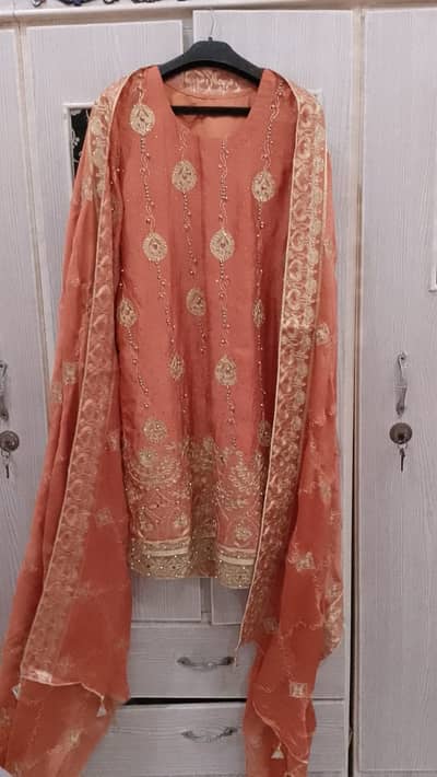 New dress Georgette kameez and linen trouser
