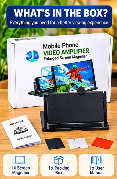 3d mobile phone video amplifier screen magrifier foldable portable pho