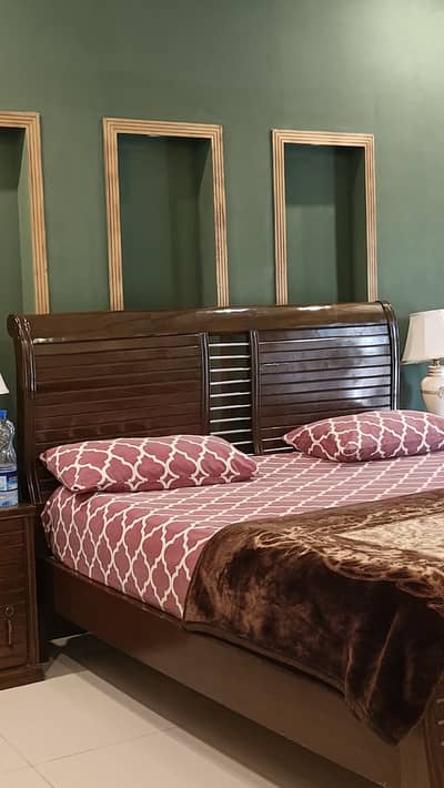 King size Bed with two side tables