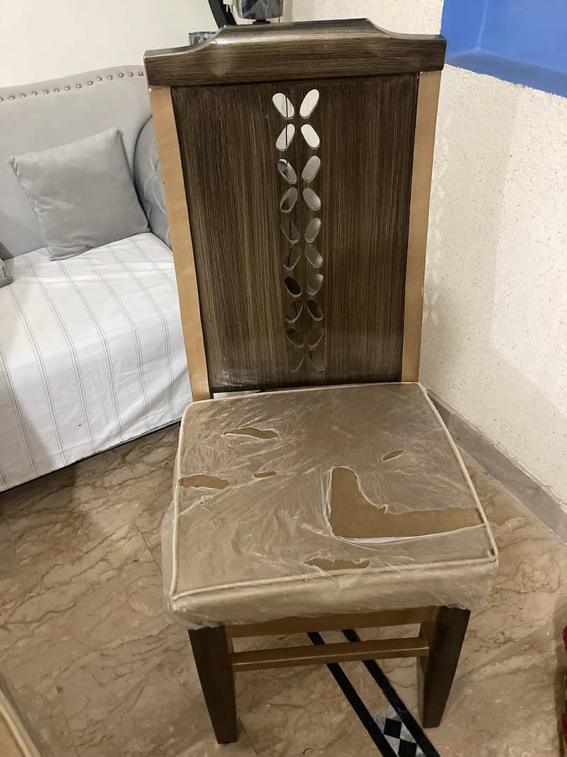 Bed set with dining table six chairs 5