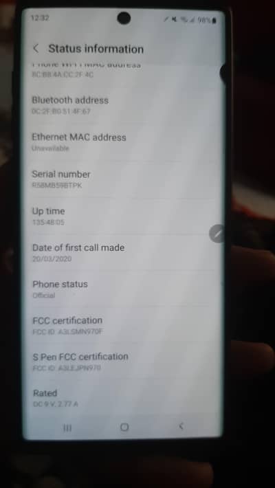 Samsung note 10 256 gb sale exchange