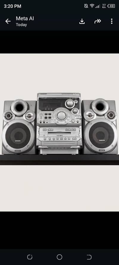 Sony VCD MP3 sound system with two  big speaker