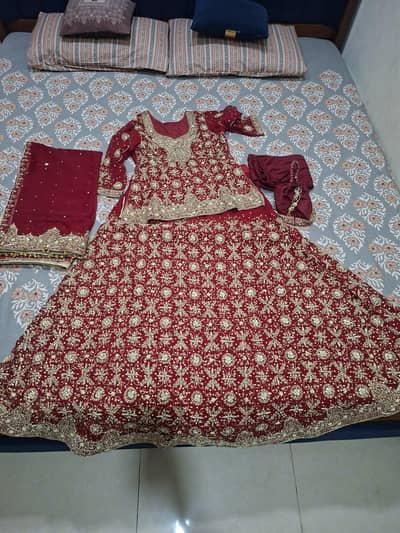 Lehnga just 2 hours Used only