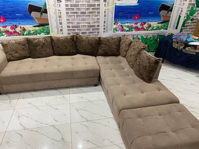 L Shape Sofas Set .