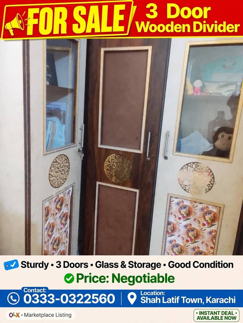 lamination partex 3 door divider 0