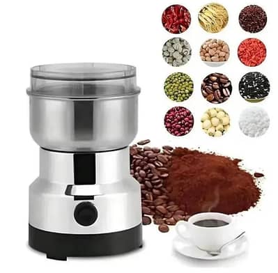 Stainless Steel Electric Spice & Coffee Beans Grinder - 300ml Heavy Du