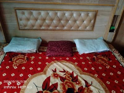 double bed + foam mattress