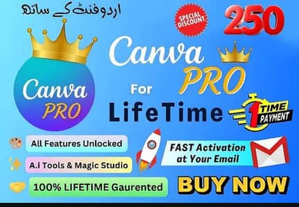Canva pro for life time 03318768232