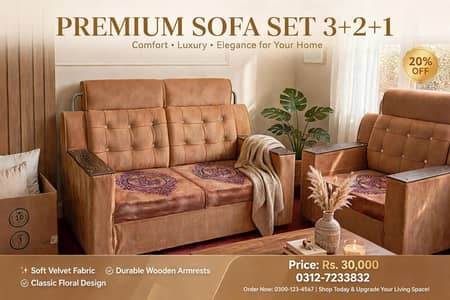 sofa set for sale _Neat and clean condition، Multan