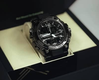 Men’s Stylish Chronograph Watch – black