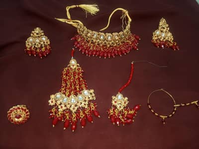 barat jewelry set (reddish mehroon)