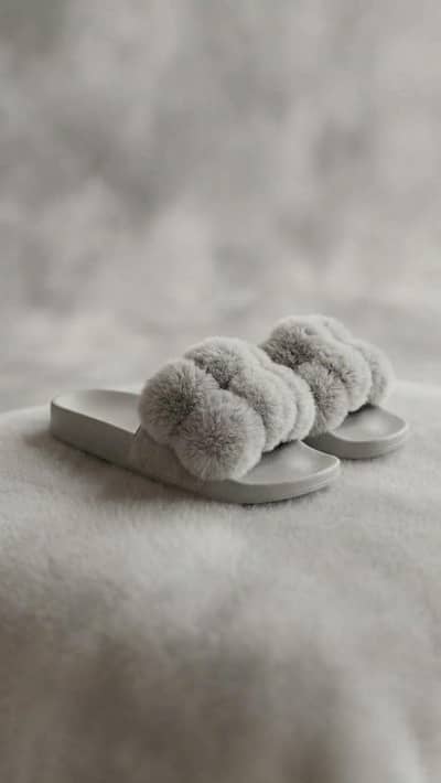 fluffy slipper for girls