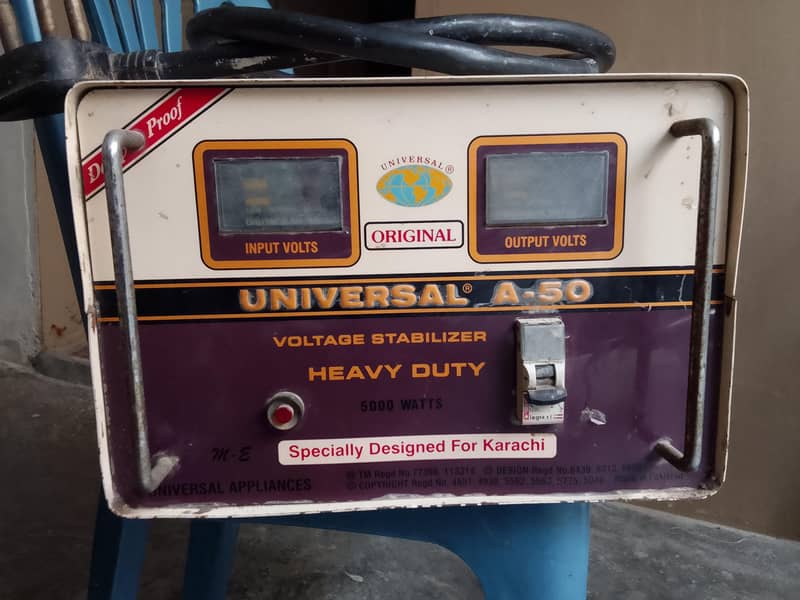 Universal Voltage Stabiliser A50 0