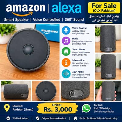 Amazon Alexa Smart Speaker for Sale – Rs. 3,000